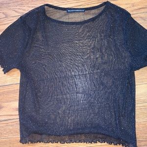 Brandy Melville See Through Shimmery Top